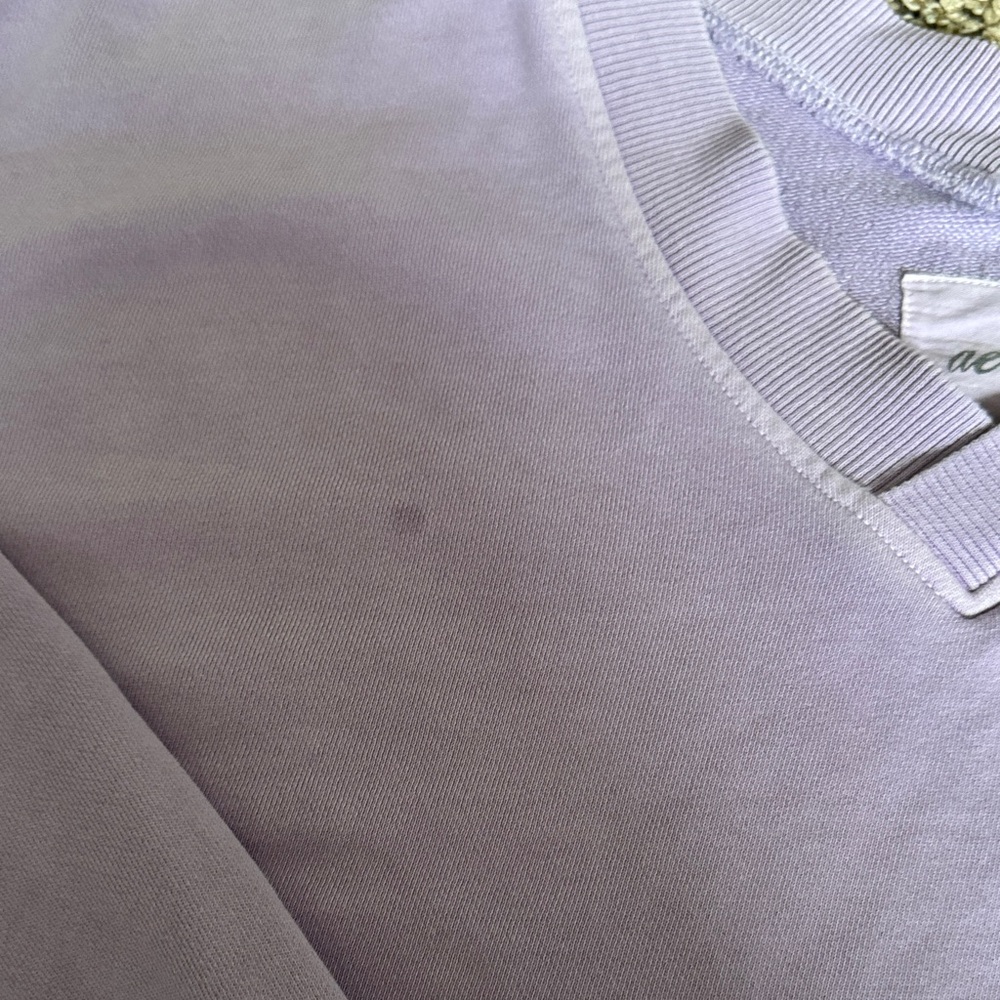 Aerie Lavender V-Neck Cropped Sweater - Picture 4 of 7